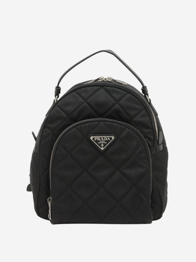 Black Tessuto nylon Impuntu backpack Backpacks Prada 