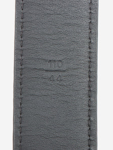 Louis Vuitton Black Damier Graphite belt - size 44