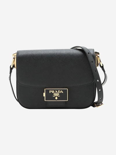 Black Saffiano Lux leather shoulder bag Cross-body bags Prada 