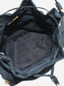 Prada Black Tessuto nylon bucket bag