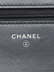 Chanel Black 2017 silver hardware Wallet On Chain