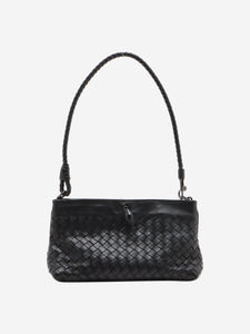 Bottega Veneta Black Intrecciato leather shoulder bag