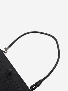 Bottega Veneta Black Intrecciato leather shoulder bag