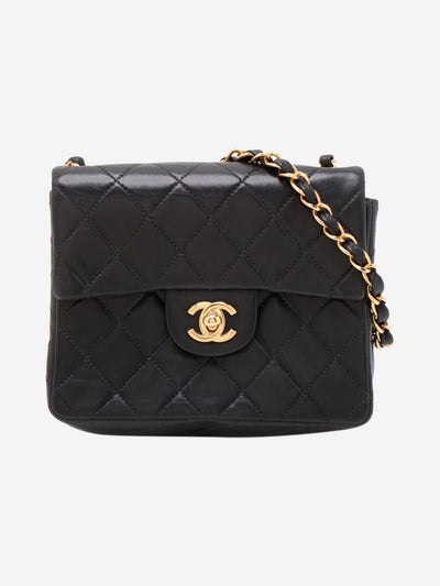 Black 2003 mini square Classic single flap bag Shoulder bags Chanel 