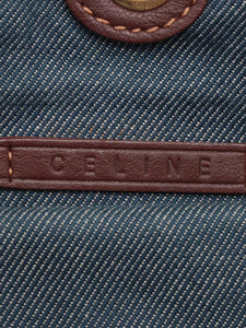 Celine Blue 2007 Macadam monogram denim bag