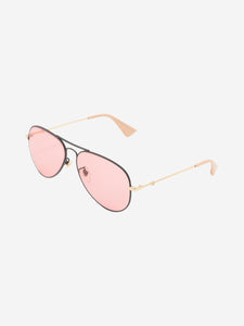 Gucci Pink aviator sunglasses