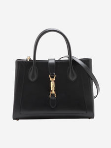 Gucci Black 1961 Jackie leather top handle bag