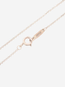 Tiffany & Co. Sterling silver heart & key necklace