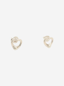 Tiffany & Co. Sterling silver open heart earrings