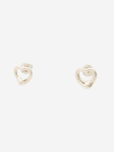 Tiffany & Co. Sterling silver open heart earrings