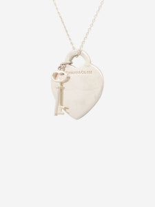 Tiffany & Co. Sterling silver Heart and Key necklace