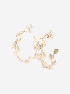 Tiffany & Co. Sterling silver Olive leaf hoop earrings