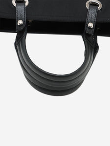 Chanel Black 2012 leather CC charm tote