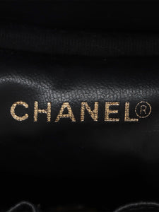 Chanel Black vintage 2000 caviar leather CC Vanity bag