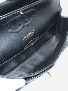 Chanel Black 2004 medium caviar leather Classic Double Flap bag