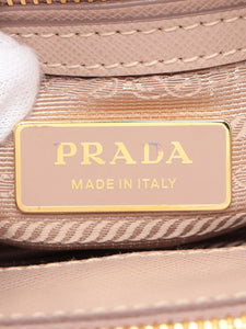 Prada Neutral small Saffiano leather Galleria top handle bag