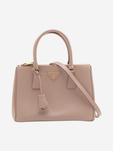 Prada Neutral small Saffiano leather Galleria top handle bag