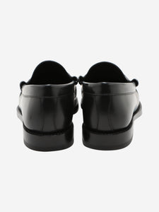 Celine Black Triomphe leather loafers - size EU 37