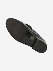 Celine Black Triomphe leather loafers - size EU 37