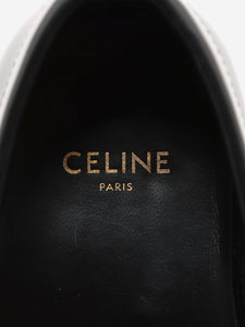 Celine Black Triomphe leather loafers - size EU 37