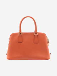 Prada Orange Saffiano leather Galleria top handle bag