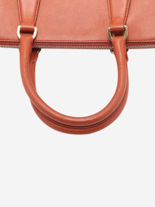 Prada Orange Saffiano leather Galleria top handle bag