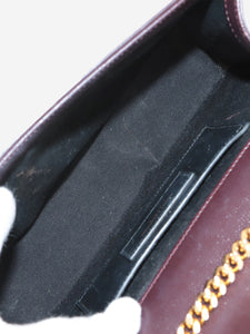 Saint Laurent Maroon Kate chain shoulder bag