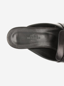 Hermes Black Oz mules - size EU 36