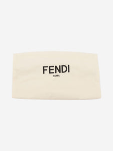 Fendi Beige Baguette chain midi shoulder bag