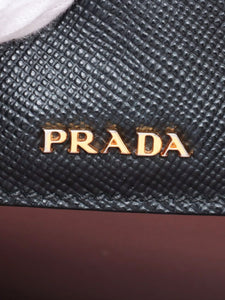 Prada Black Saffiano Cuir 2way shoulder bag