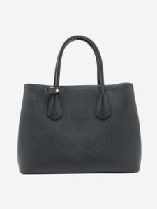 Prada Black Saffiano Cuir 2way shoulder bag