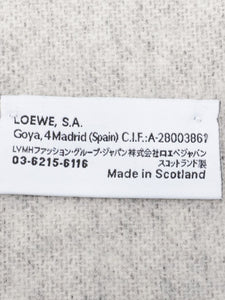 Loewe Grey Anagram colour-block wool scarf