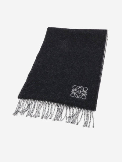 Grey Anagram colour-block wool scarf Scarves Loewe 