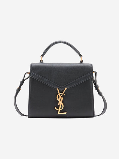 Saint Laurent Black Casandra mini top leather shoulder bag - size Shoulder bags Saint Laurent 