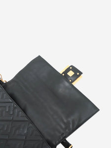 Fendi Black nappa leather bag with FF motif