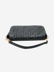 Fendi Black nappa leather bag with FF motif