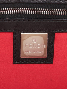 Fendi Black Mamma Baguette leather shoulder bag