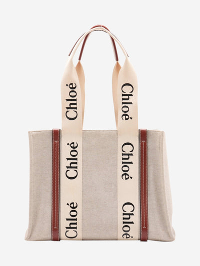 Neutral medium Woody tote bag Tote Bags Chloe 