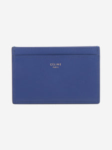 Celine Royal blue leather cardholder