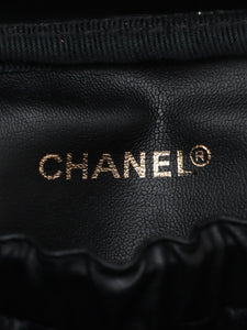 Chanel Black vintage 1994 Coco Mark caviar Vanity bag