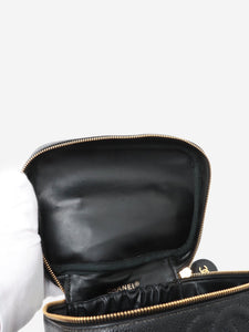 Chanel Black vintage 1994 Coco Mark caviar Vanity bag