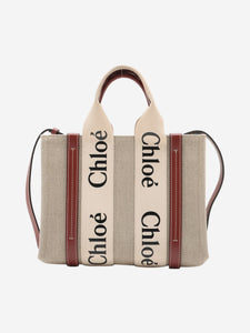 Chloe Neutral small Woody tote bag