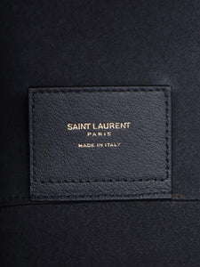 Saint Laurent Navy blue Paris Sac Shopping leather tote bag