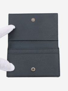 Prada Navy blue leather cardholder