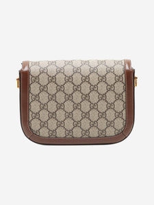 Gucci Brown GG Supreme Horsebit 1955 shoulder bag