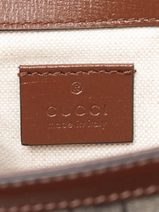 Gucci Brown GG Supreme Horsebit 1955 shoulder bag