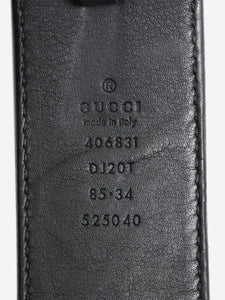 Gucci Black GG Marmont belt