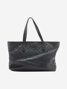 Gucci Black Guccissima leather tote bag