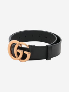 Gucci Black GG Marmont leather belt