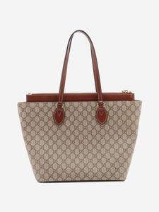 Gucci Brown GG Supreme tote bag